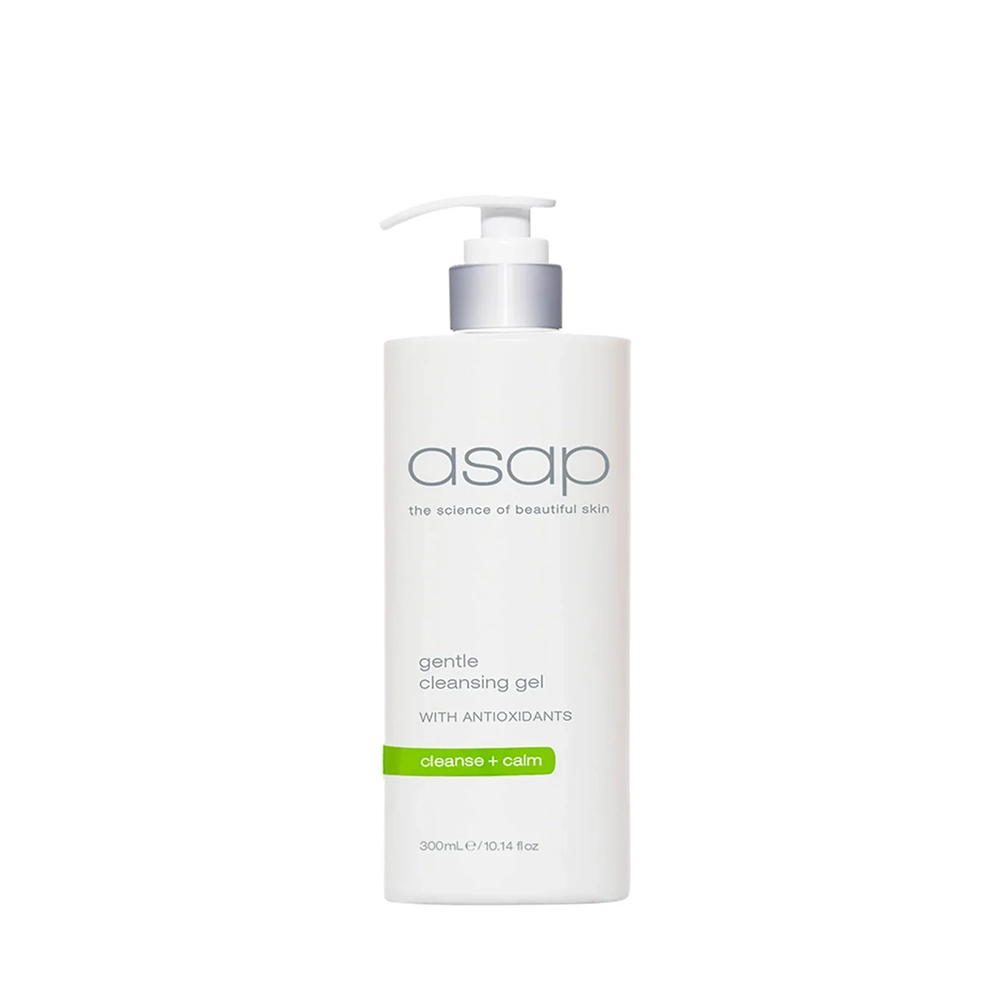 Fles Asap Gentle Cleansing Gel van 300 ml met pomp.