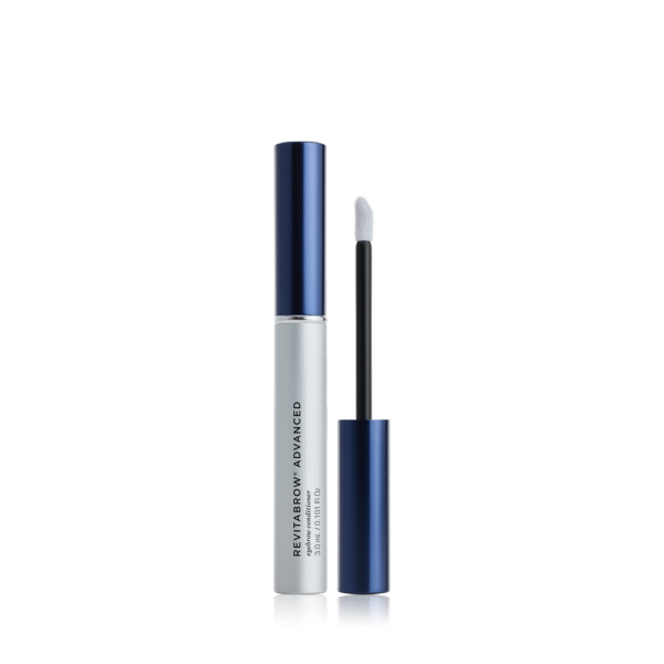Revitabrow Advanced wenkbrauwserum met geopende applicator.