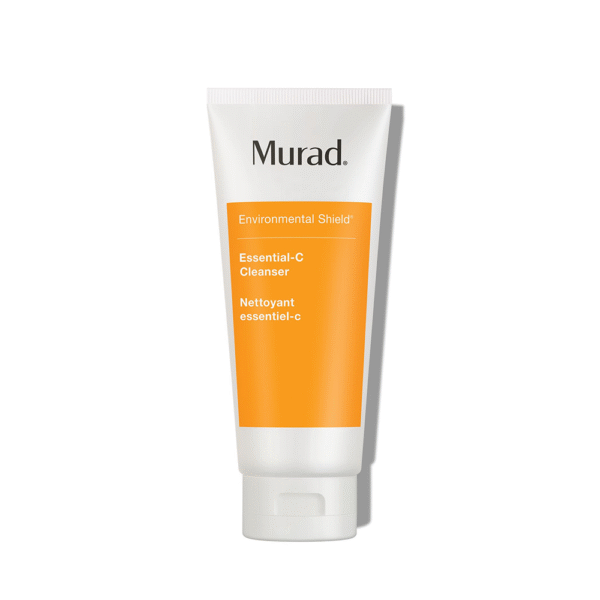 Tube van Murad Essential-C Cleanser van 200 ml met oranje en witte verpakking.